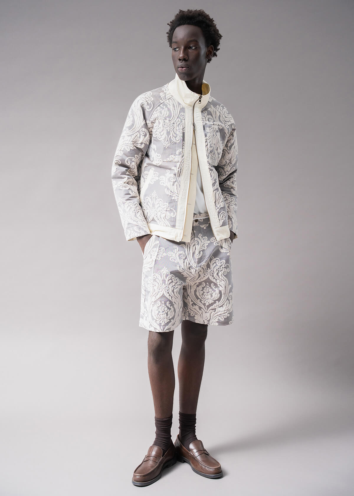 Reversible Hand Loom Jacquard Jkt