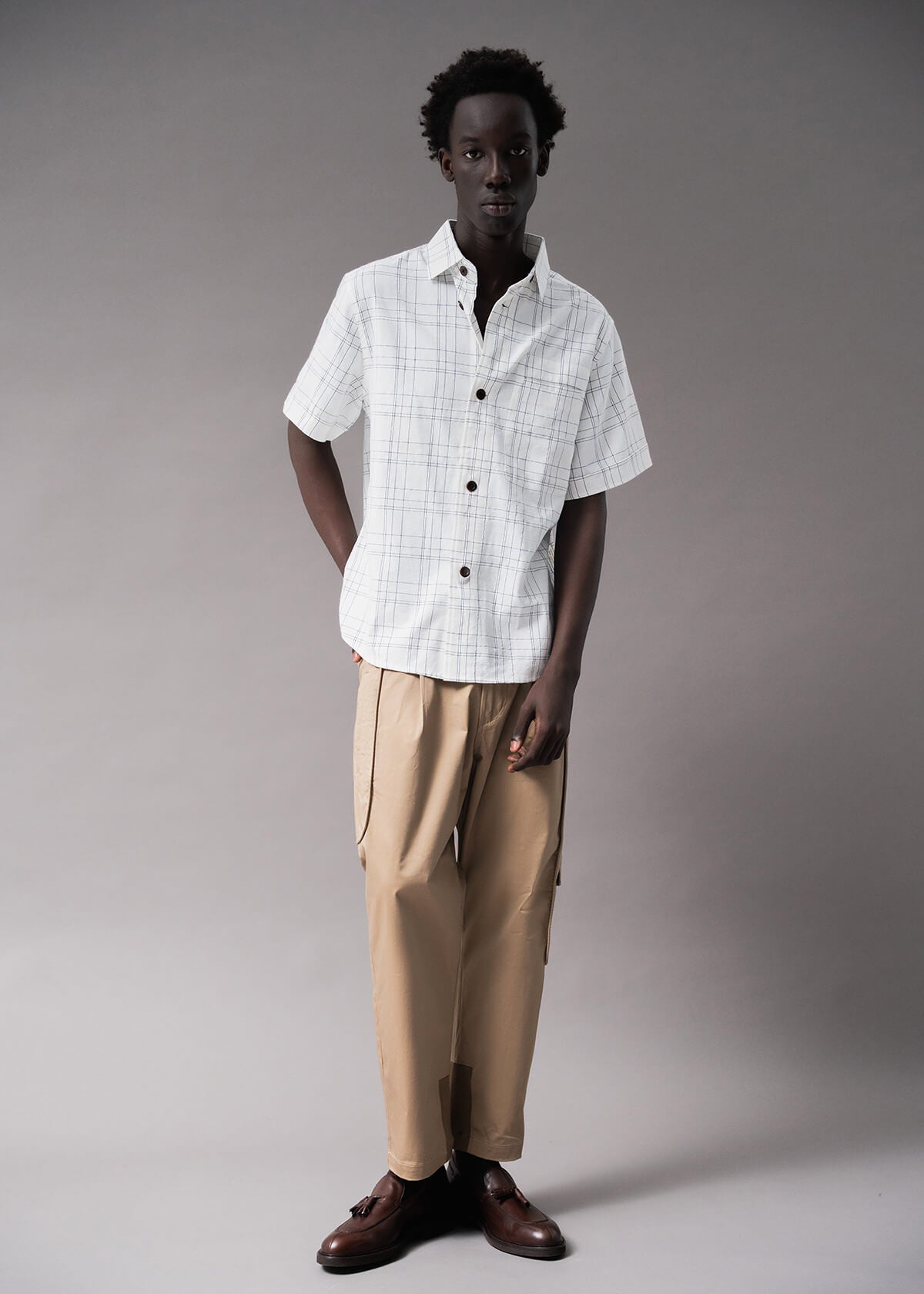 Tron 2-D Plaid White