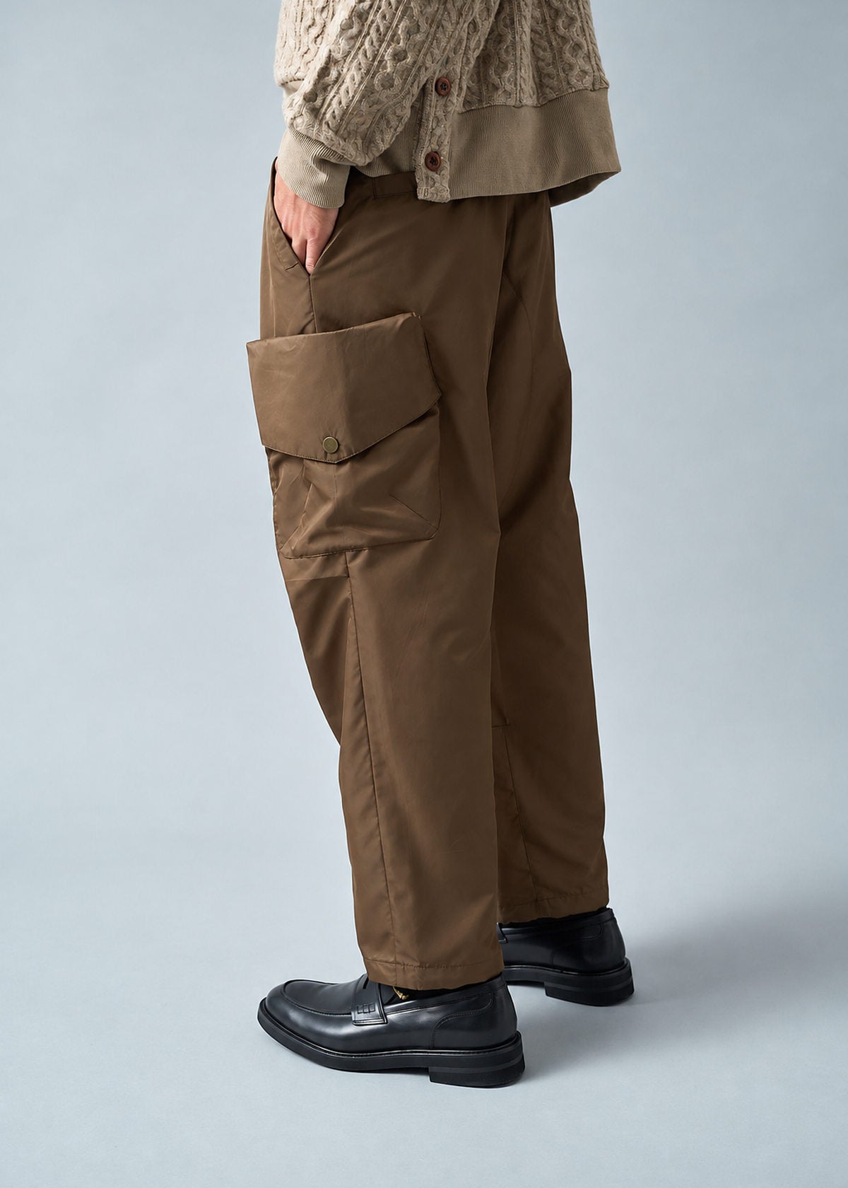 Antique Brass Parachute Pant: Raven Fit