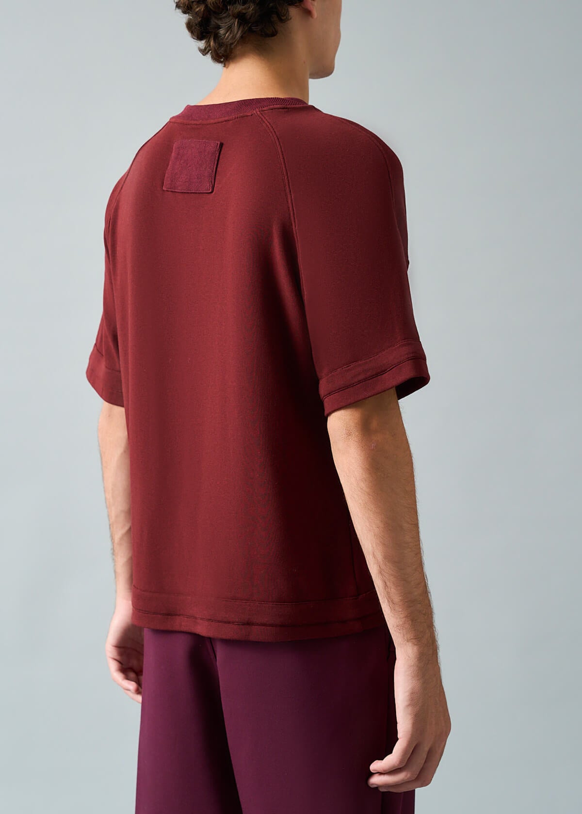 Framed Luxe Tee Burgundy