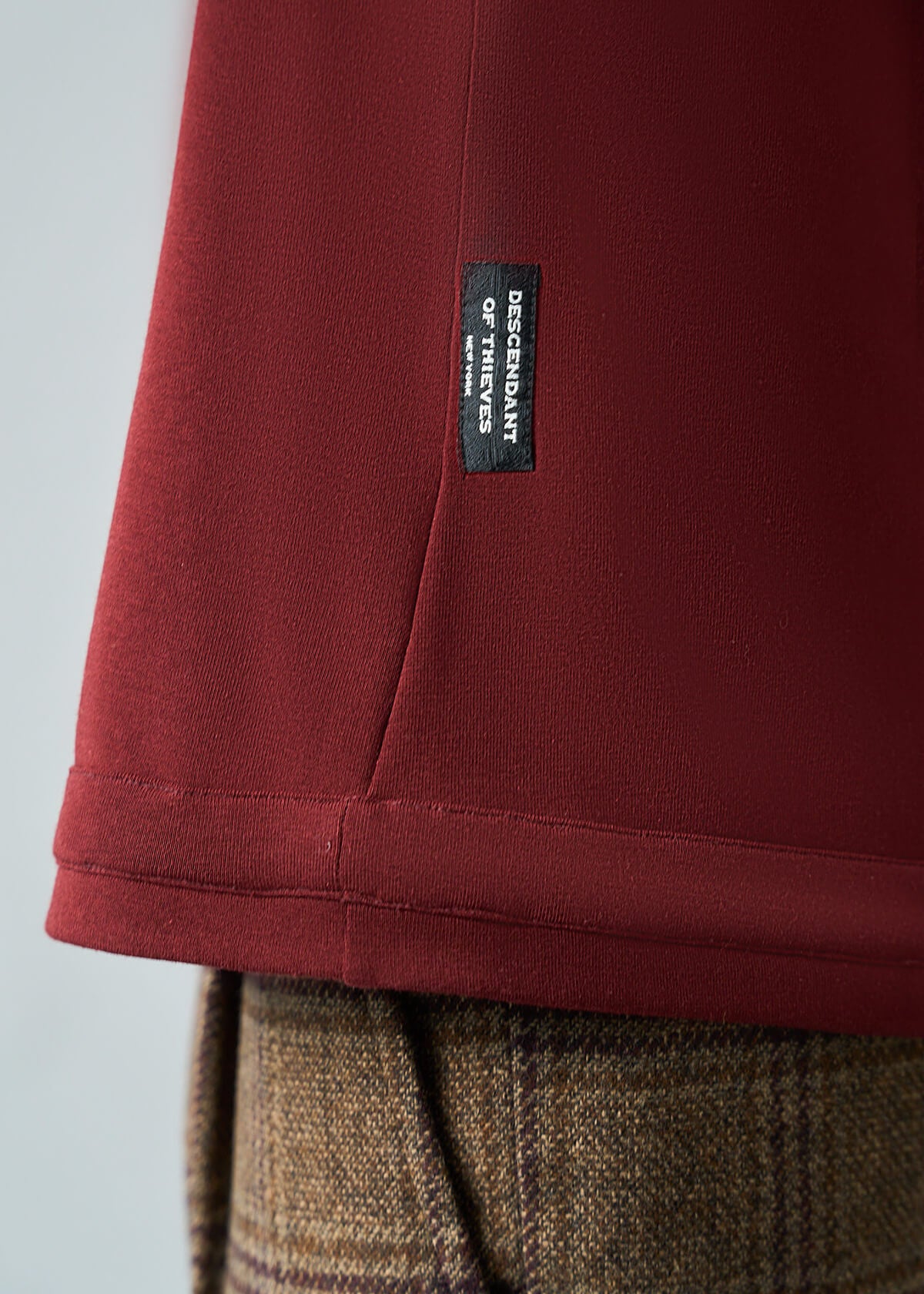 Framed Luxe Tee Burgundy