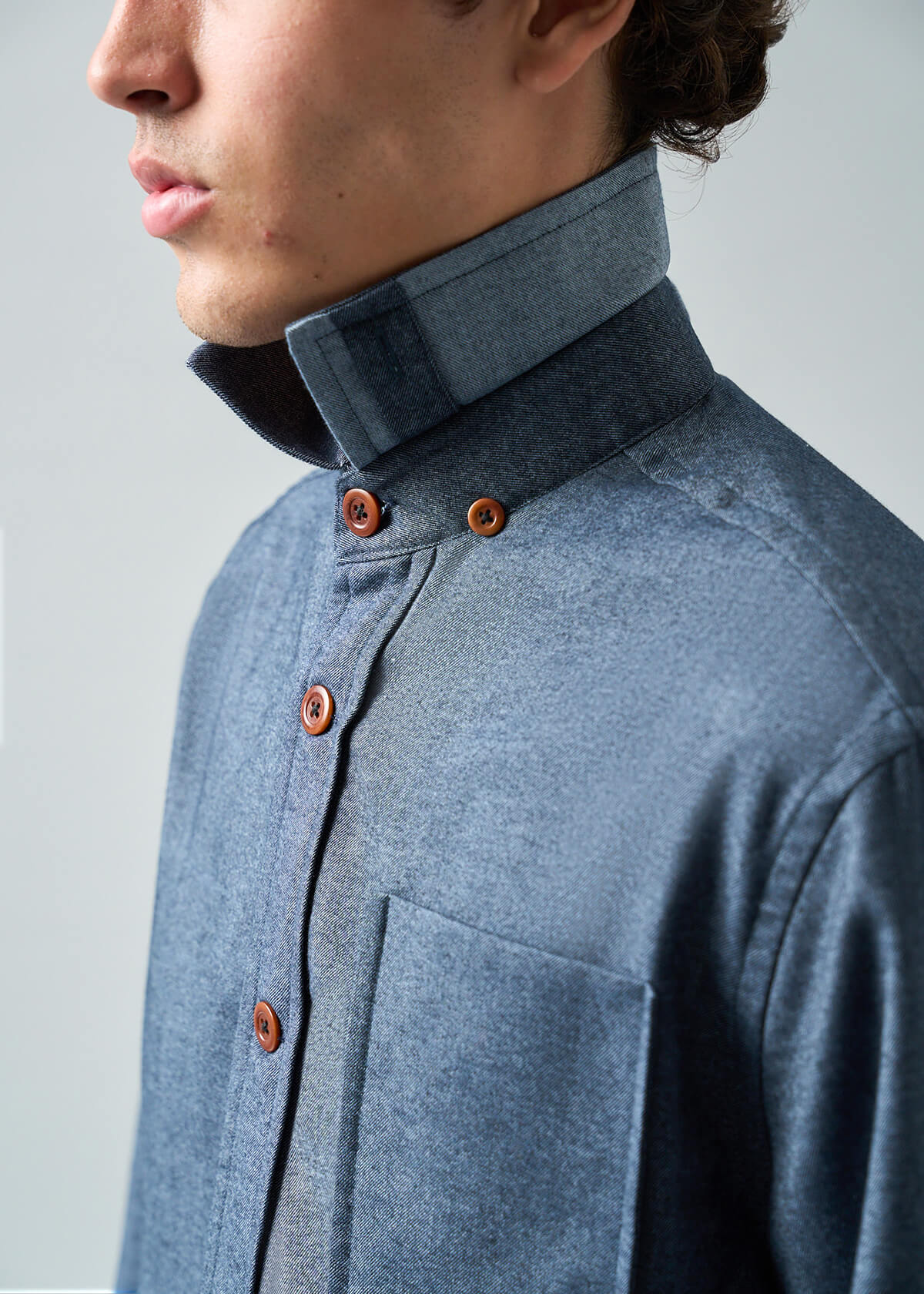 Wool Blend Htr Grey