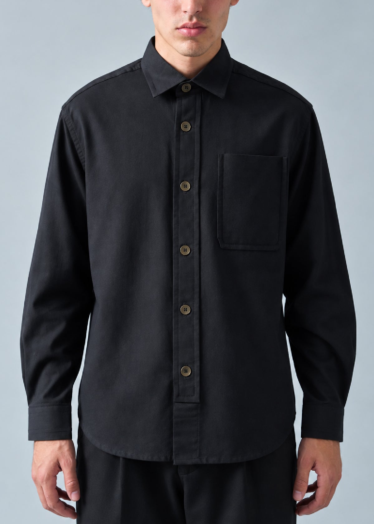 Soft Canvas Black Shirt
