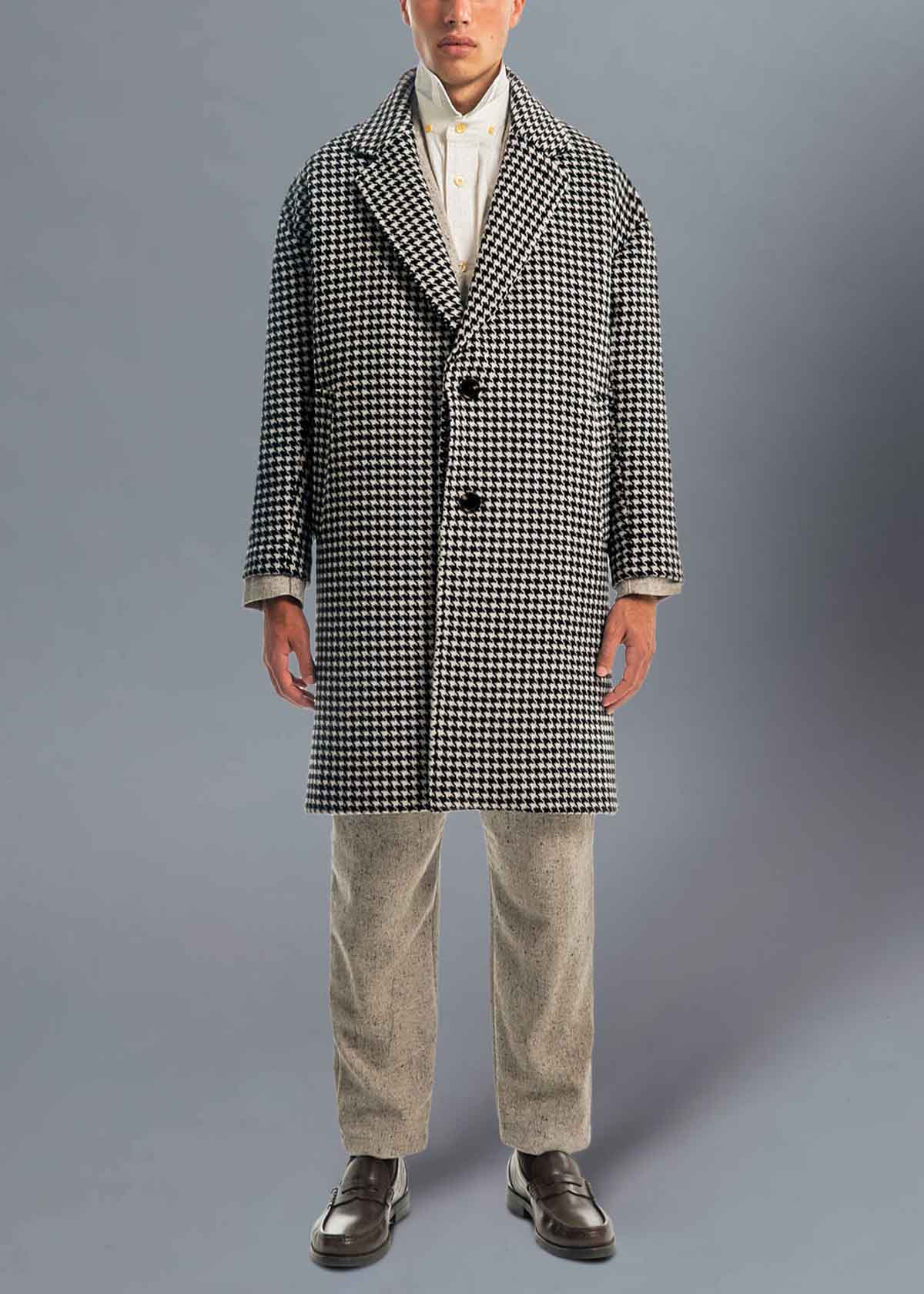 Descendant of Thieves New York Small Batch Menswear Houndstooth Coat