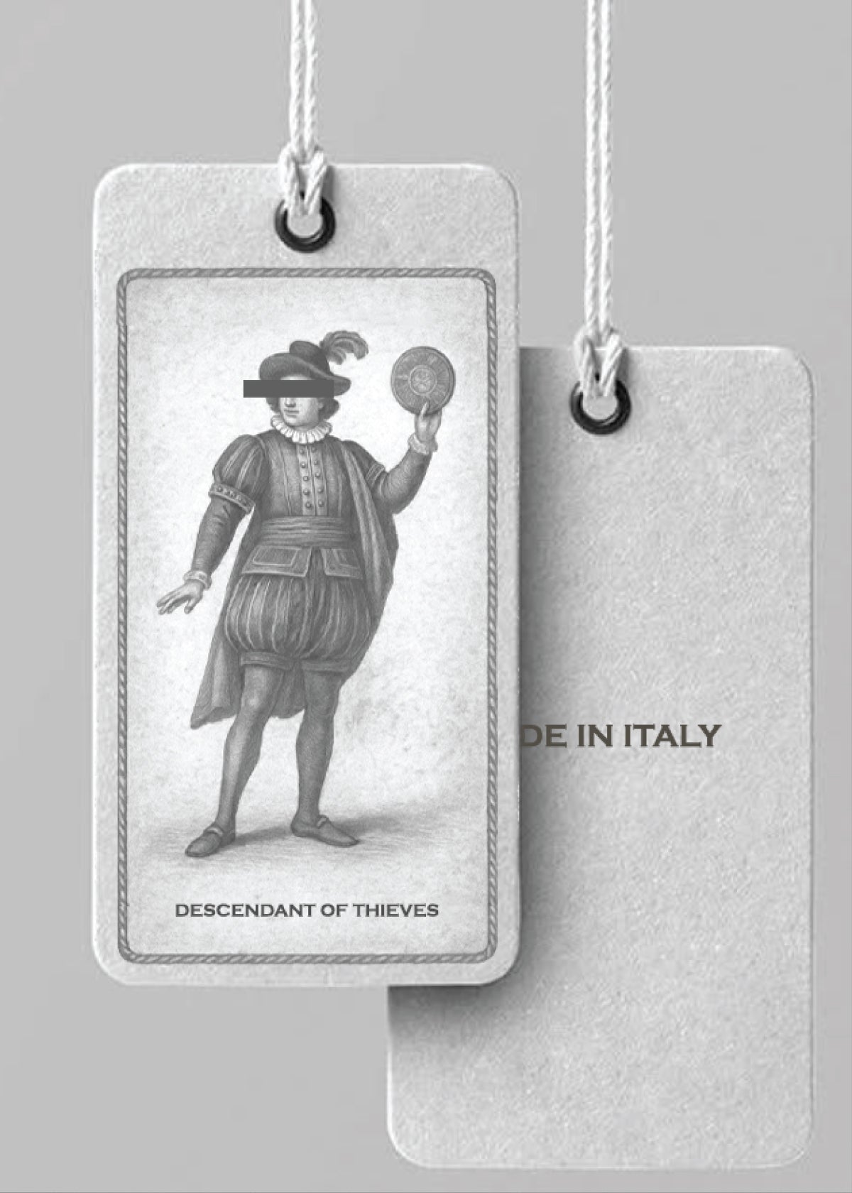 Descendant of Thieves Italy Made Felted Storm Raven Fit Pants