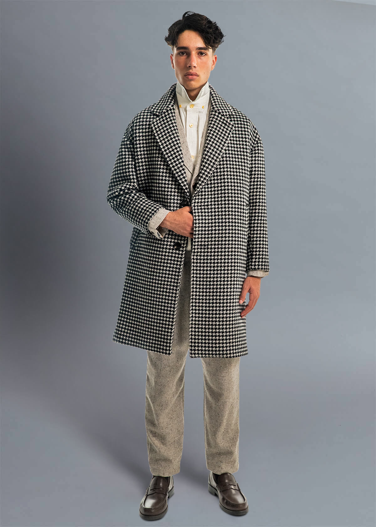 Descendant of Thieves New York Small Batch Menswear Houndstooth Coat