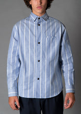 Wide Oxford Stripe Rlx Fit