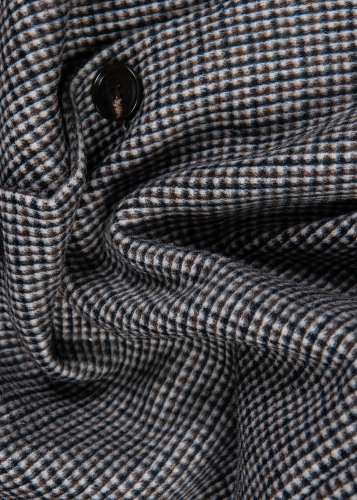 Officer's Topcoat Charcoal Plaid