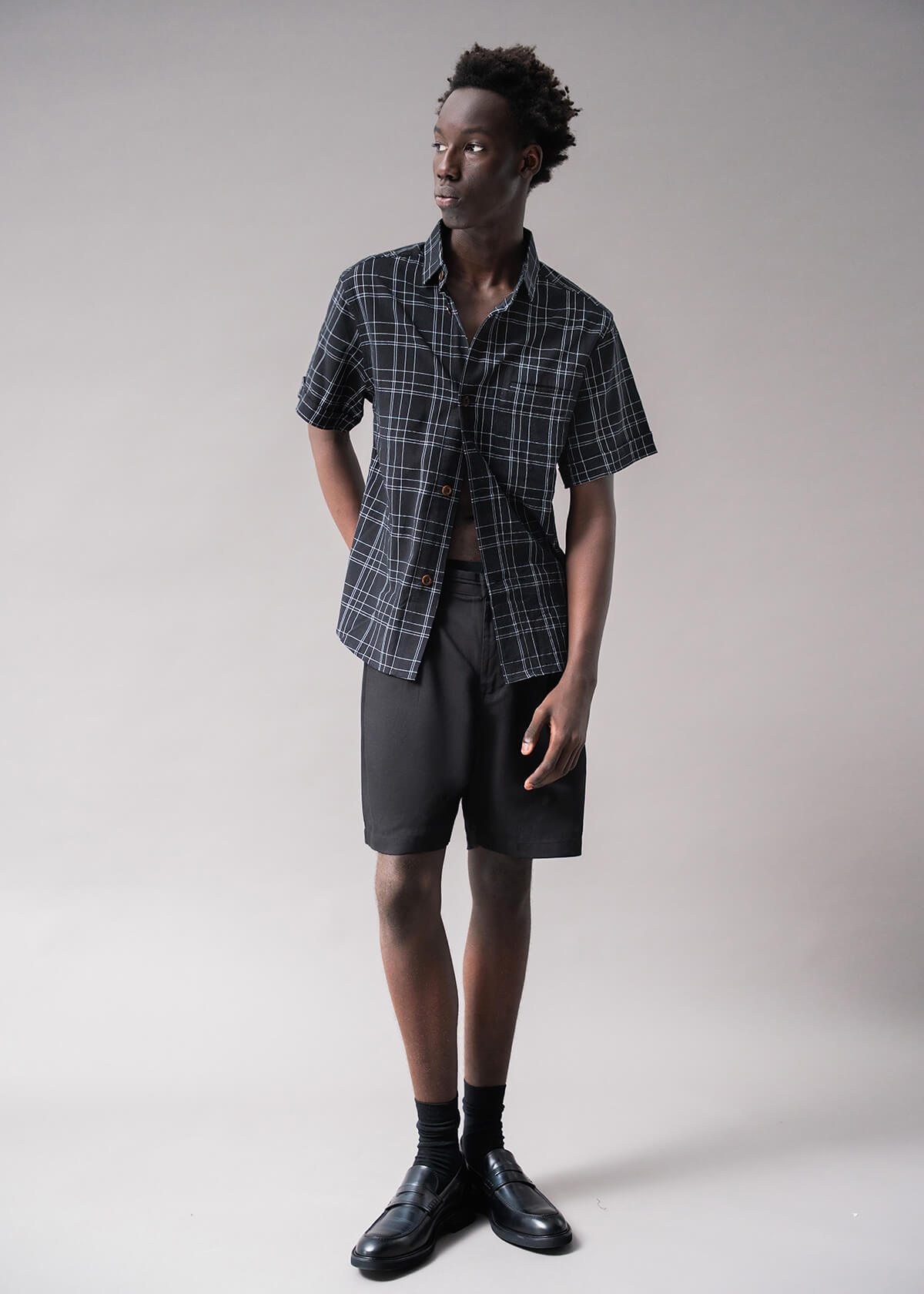 Tron 2-D Plaid Black