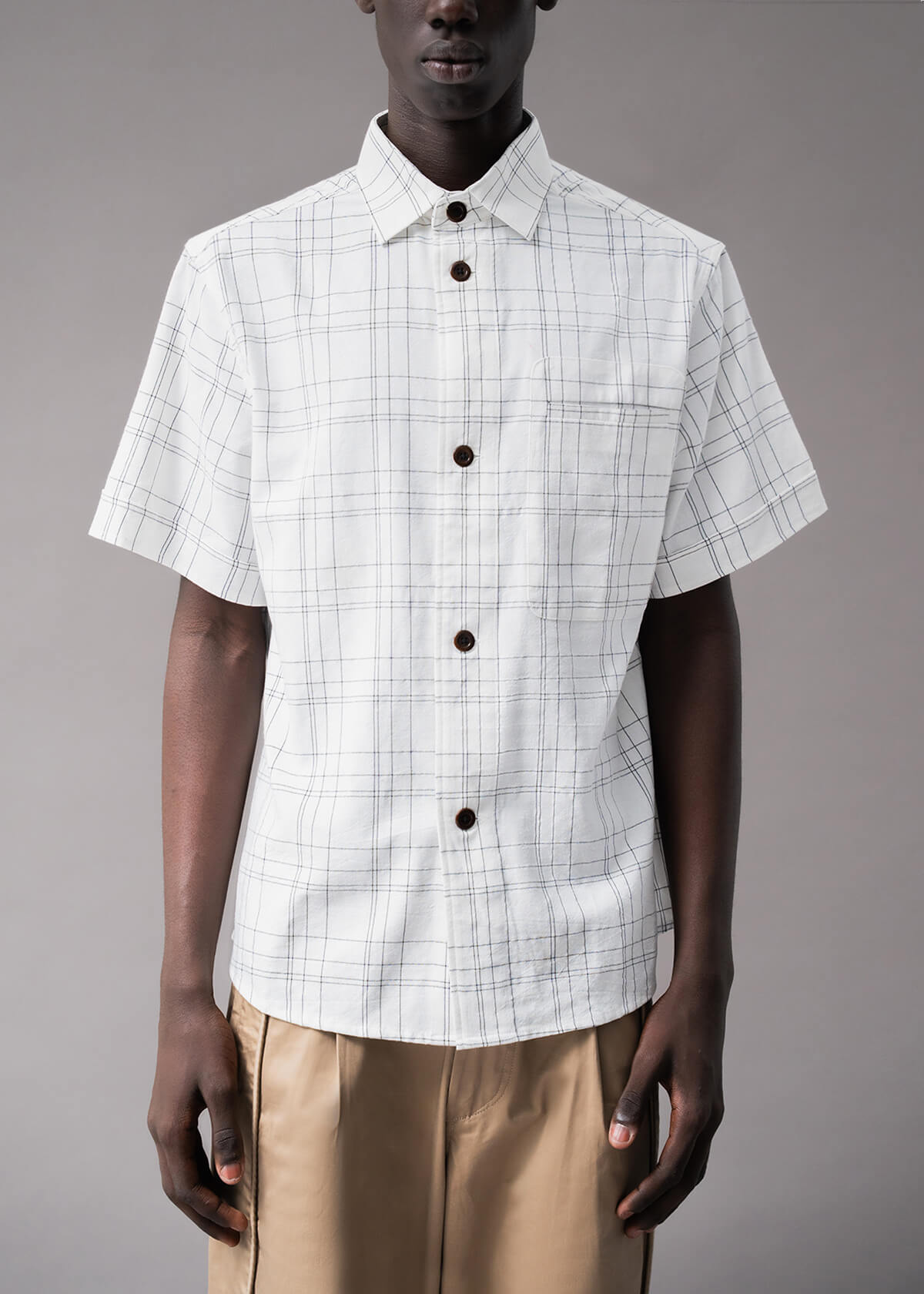 Tron 2-D Plaid White