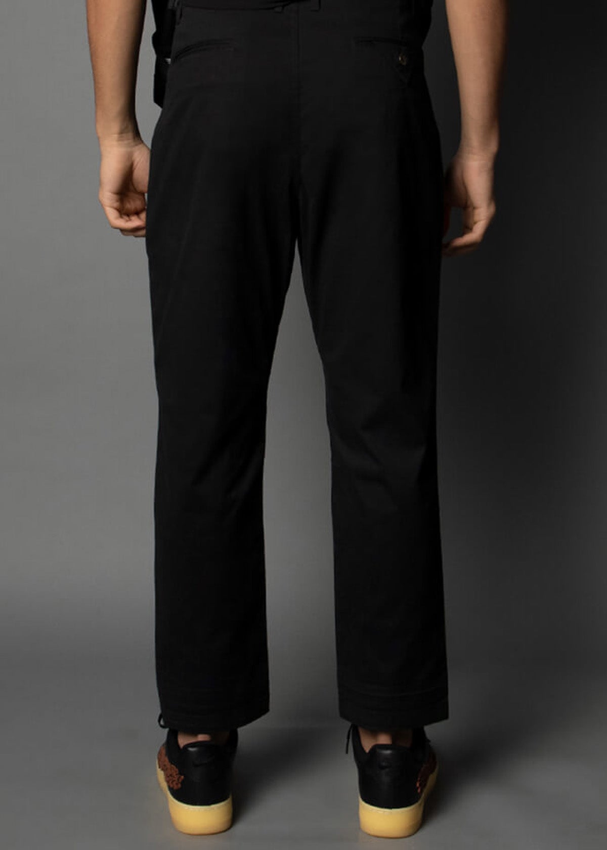 Black Twill: Boxer Reg Fit