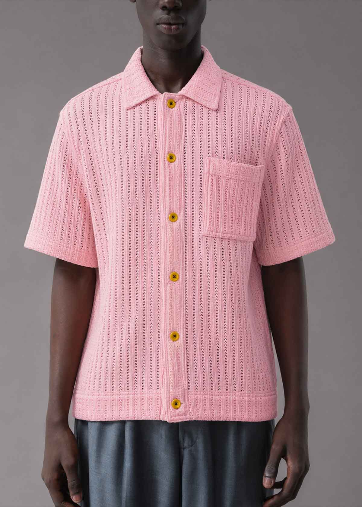 Dusty Pink Knit Shirt
