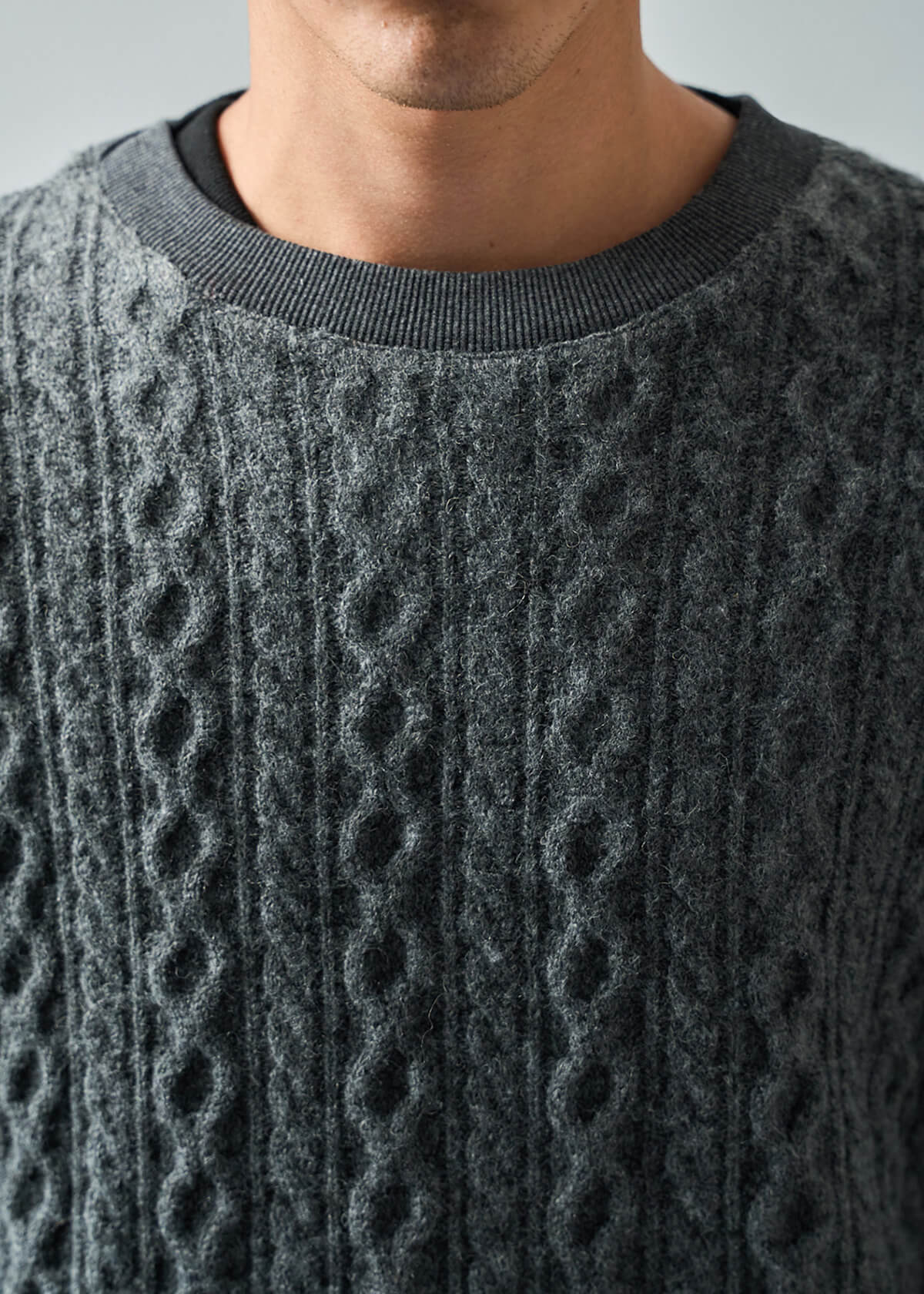 Aviator Cable Knit Charcoal