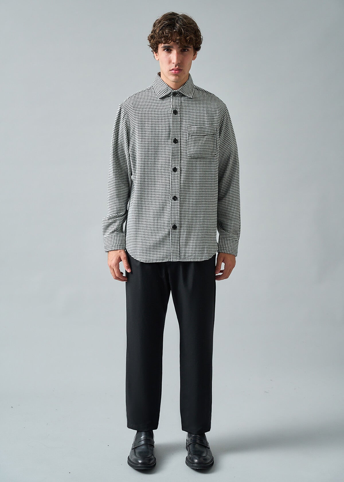 B&W Houndstooth Shirt