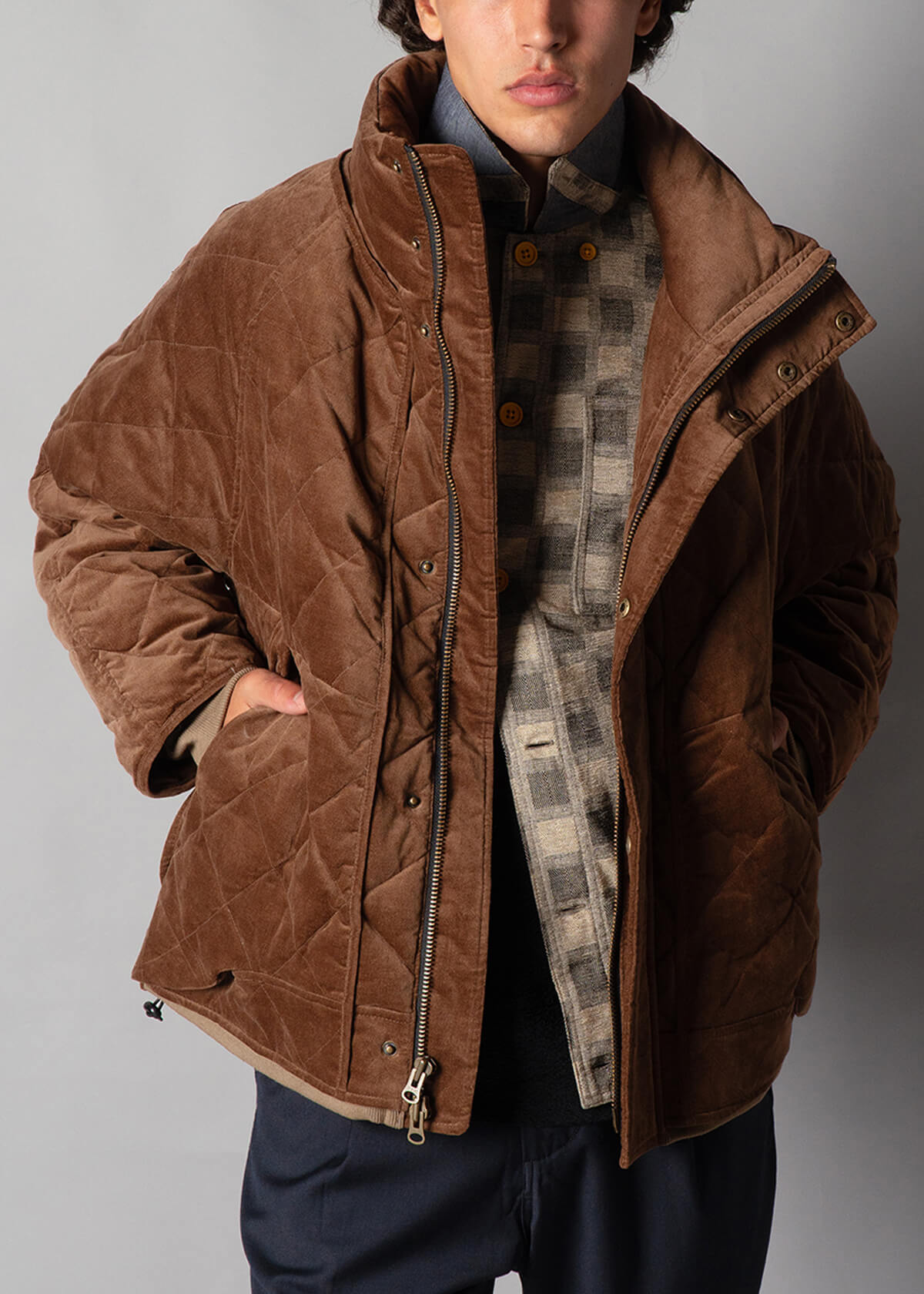 Salvo Quilt Jkt Brown