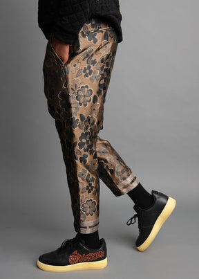 Boxer Fit: Bronze Brocade Pant