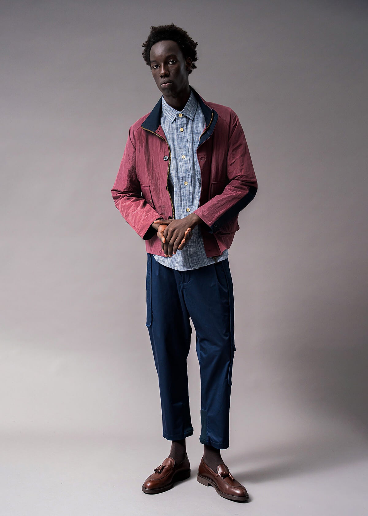 Descendant of Thieves NYC Feather Cross-X Midnight Shirt 